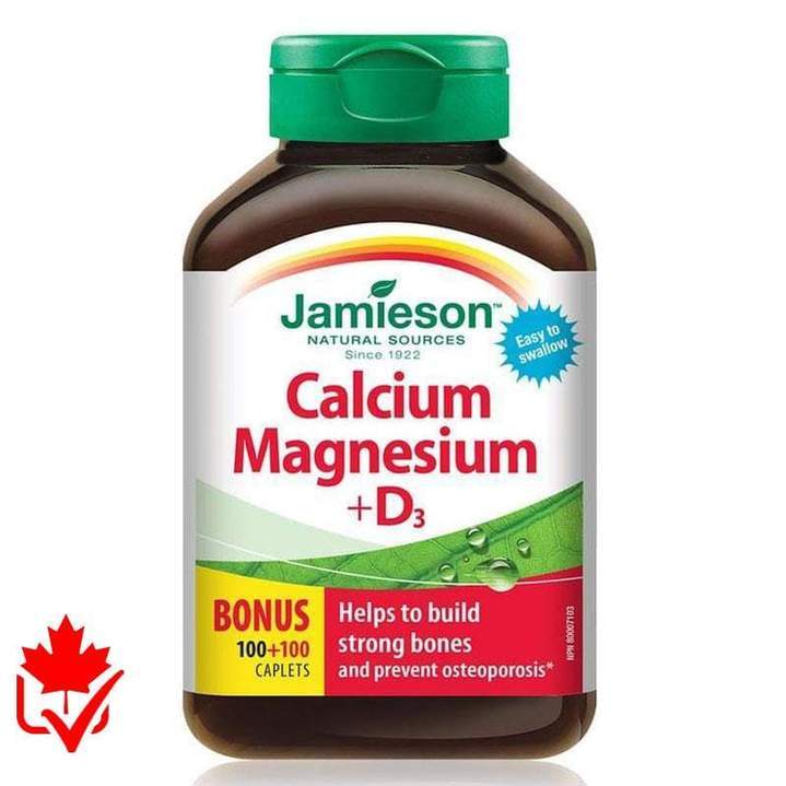 Jamieson Calcium-Magnesium 2:1+ Vitamin D 200 Count