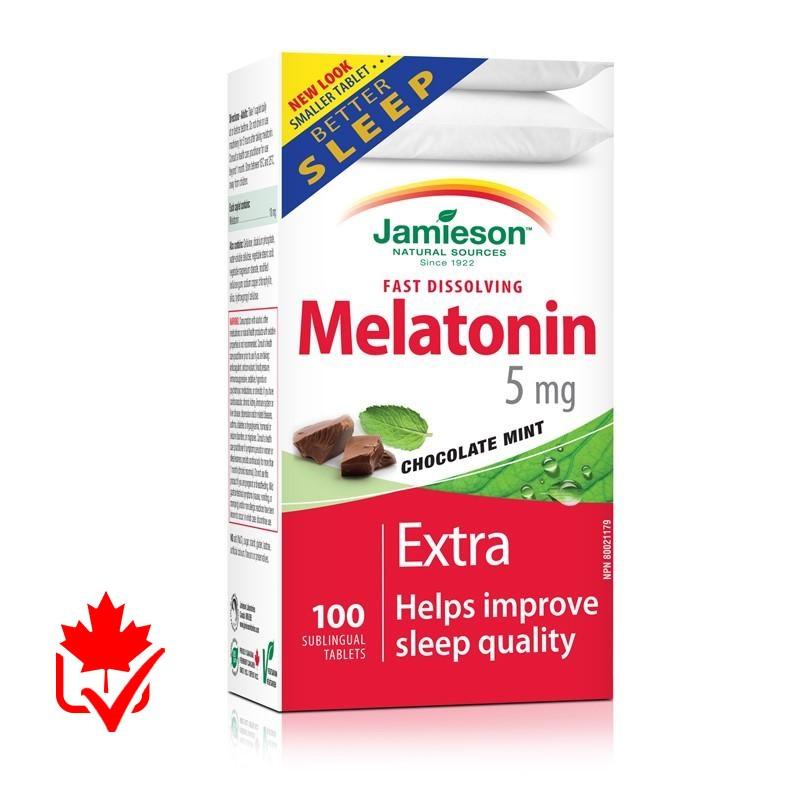 Jamieson Melatonin 5mg Sub Mint 100 Tabs