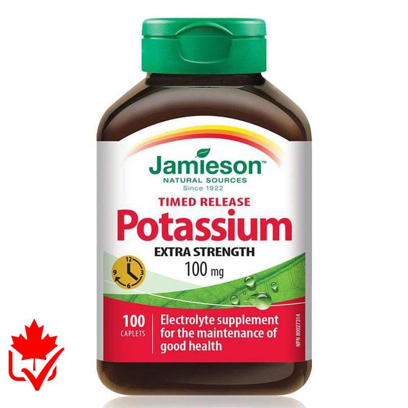 Jamieson Potassium 50 mg 100 Caps