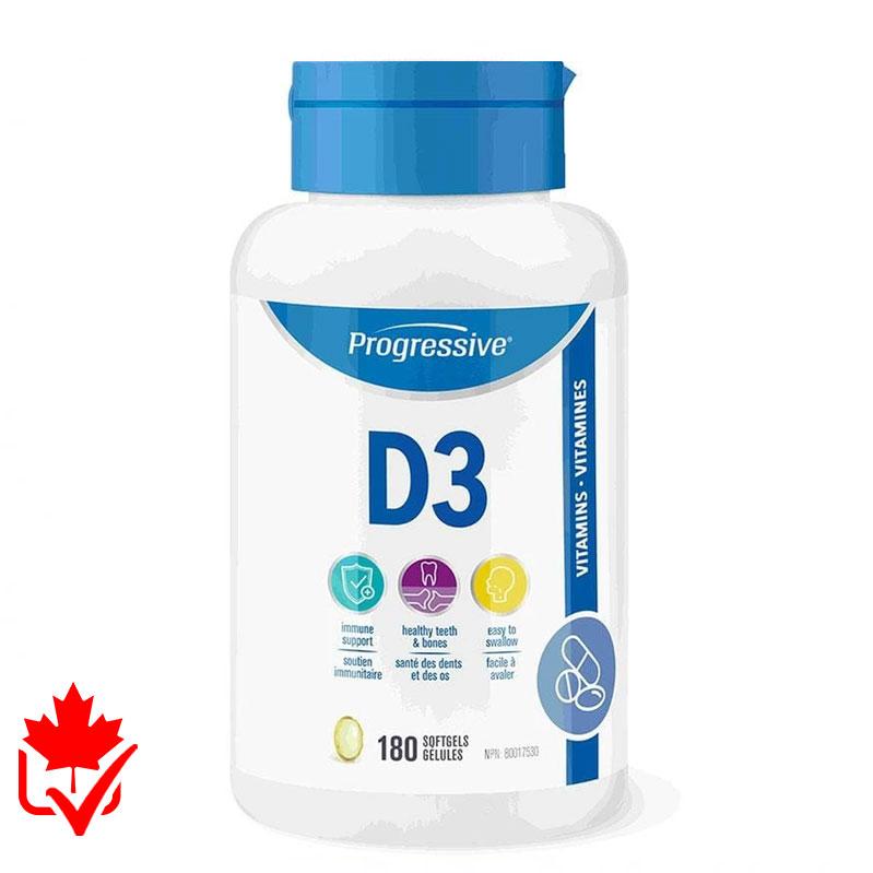 Progressive Complete Vitamin D3 180 Softgels