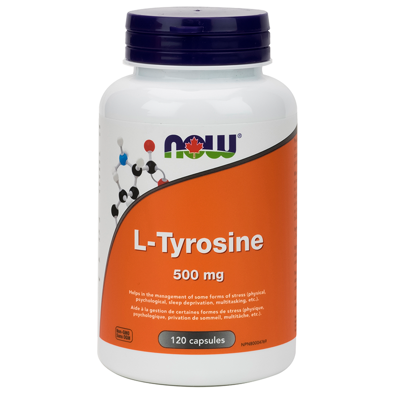 NOW L-Tyrosine 500mg 120 Caps