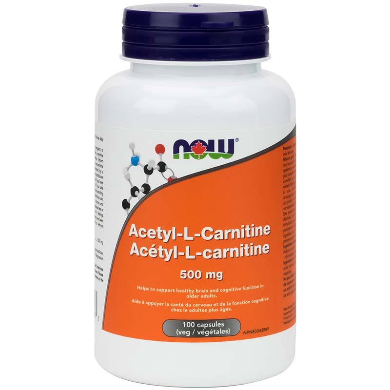 NOW Acetyl L-Carnitine 500mg 100 Caps