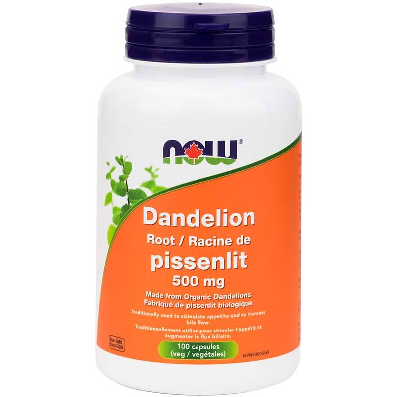 NOW Dandelion Root 500mg 100 Caps