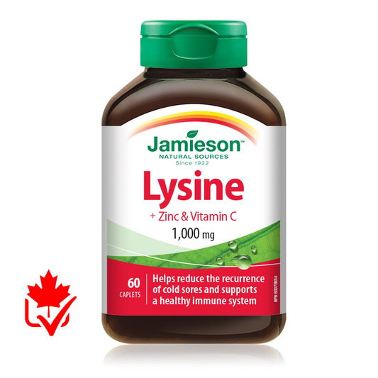 Jamieson Lysine+Zinc & Vitamin C 60 Count
