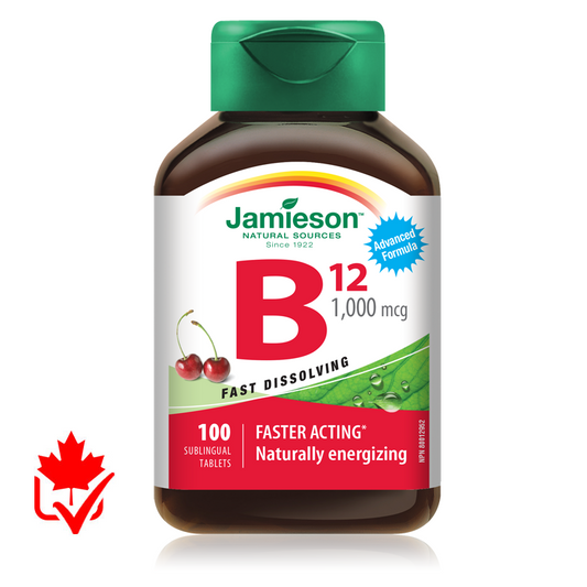 Jamieson Vitamin B12 1000mcg Sublingual 100 Tabs