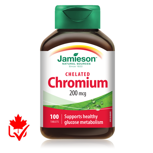 Jamieson Chromium Chelate 200 mcg 100 Caps