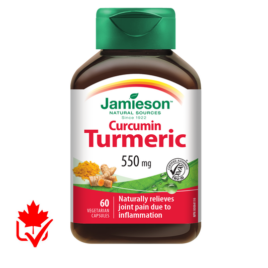 Jamieson Curcumin Turmeric 550mg 60 Caps
