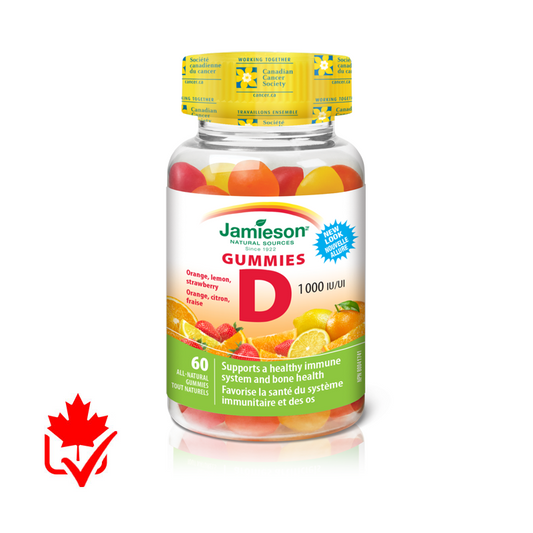 Jamieson Vitamin D 1000IU Gummies 60 Gummies