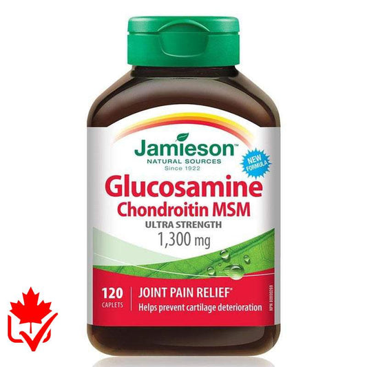 Jamieson Glucosamine, Chondroitin, MSM 1,300mg 120 Caps